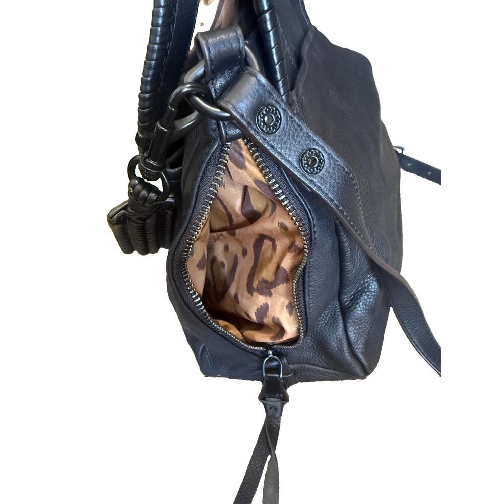 Aimee Kestenberg All For Love Black Leather Convertible Backpack Shoulder Bag - Picture 15 of 16